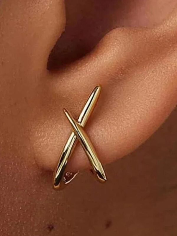 Boucles Doreille Minimaliste Or