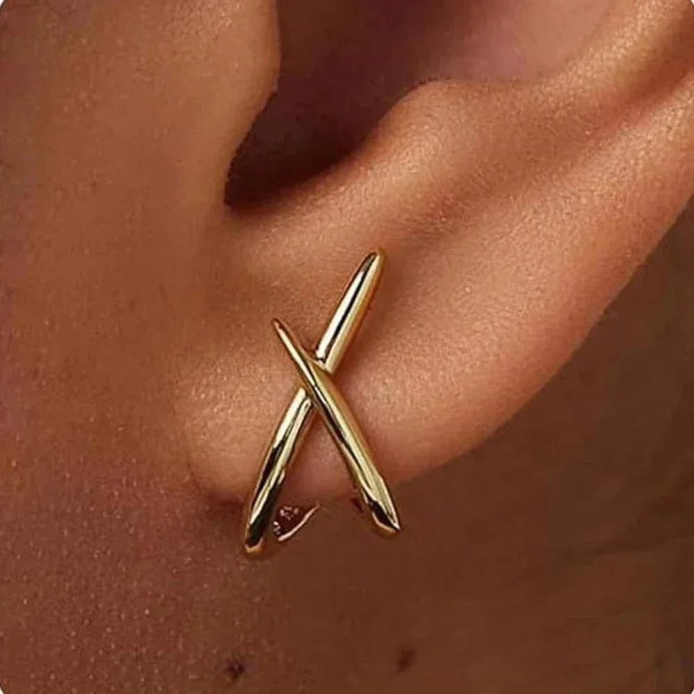 Boucles Doreille Minimaliste Or