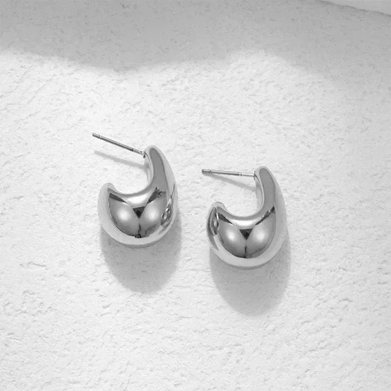 Boucles Doreilles Goutte Deau Argent 3