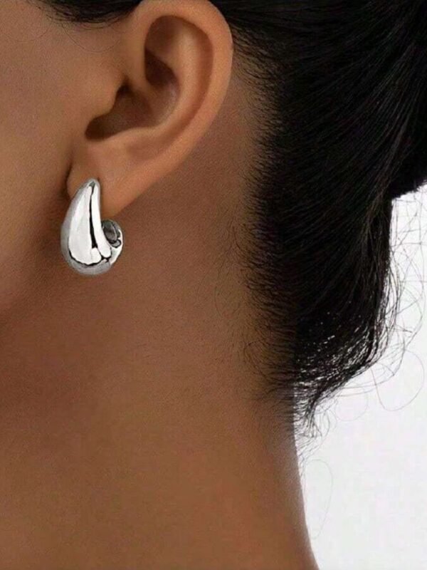 Boucles Doreilles Goutte Deau Argent