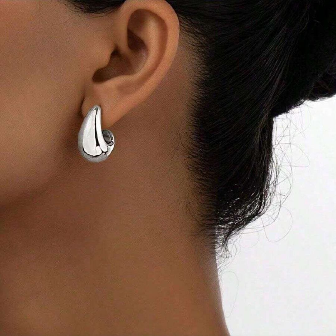 Boucles Doreilles Goutte Deau Argent
