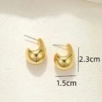 Boucles Doreilles Goutte Deau Or 2