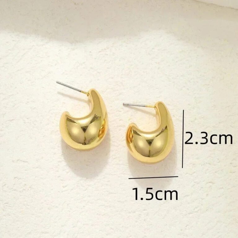 Boucles Doreilles Goutte Deau Or 2