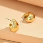 Boucles Doreilles Goutte Deau Or 4