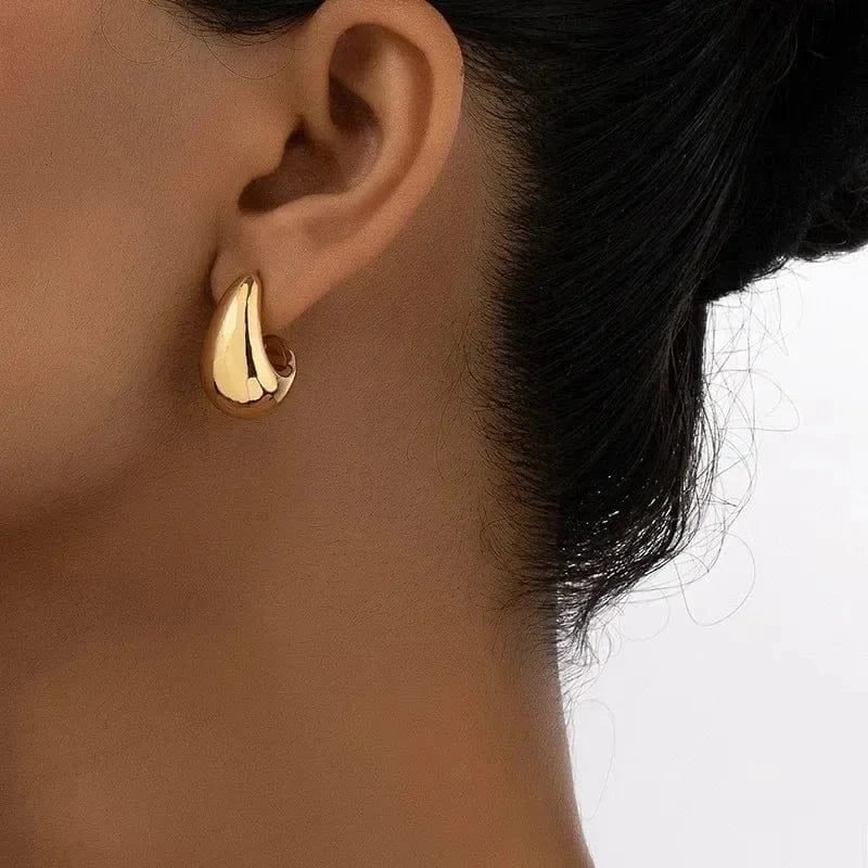 Boucles Doreilles Goutte Deau Or