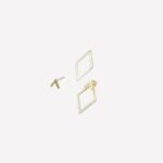 Boucles Doreilles Losange Or 3