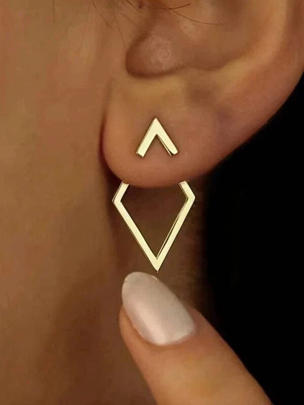 Boucles Doreilles Losange Or