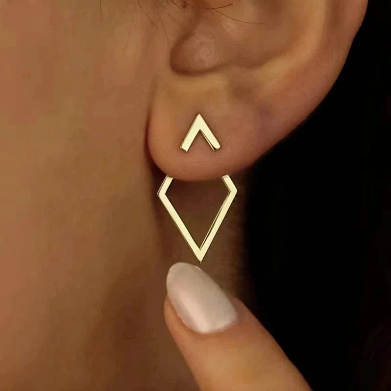 Boucles Doreilles Losange Or