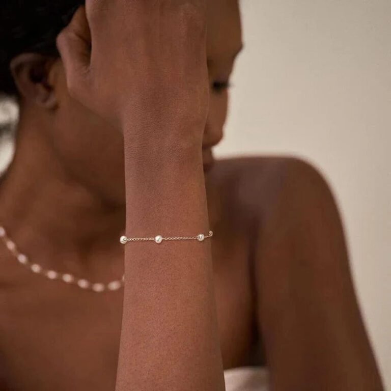 Bracelet En Or Avec Perles 2