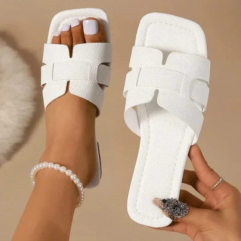 Claquettes Blanches Pour Femme 35