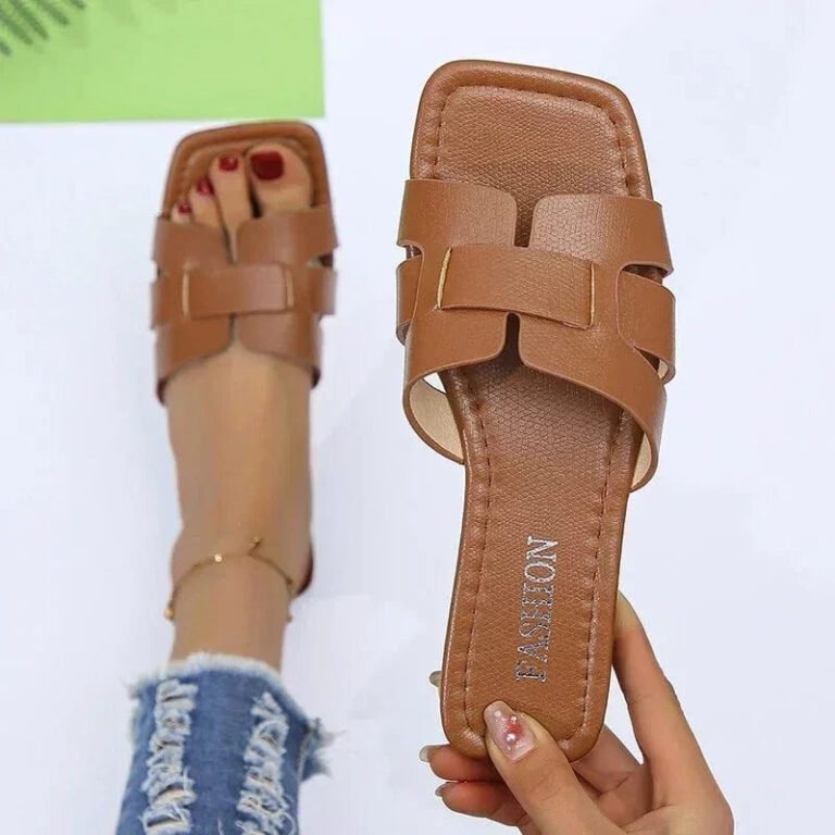 Claquettes Marron Pour Femme 35