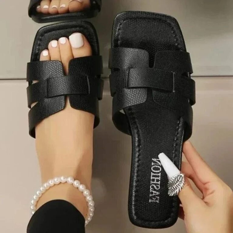 Claquettes Noires Pour Femme 35