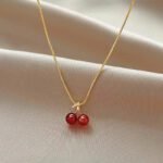 Collier Cerise Or 2
