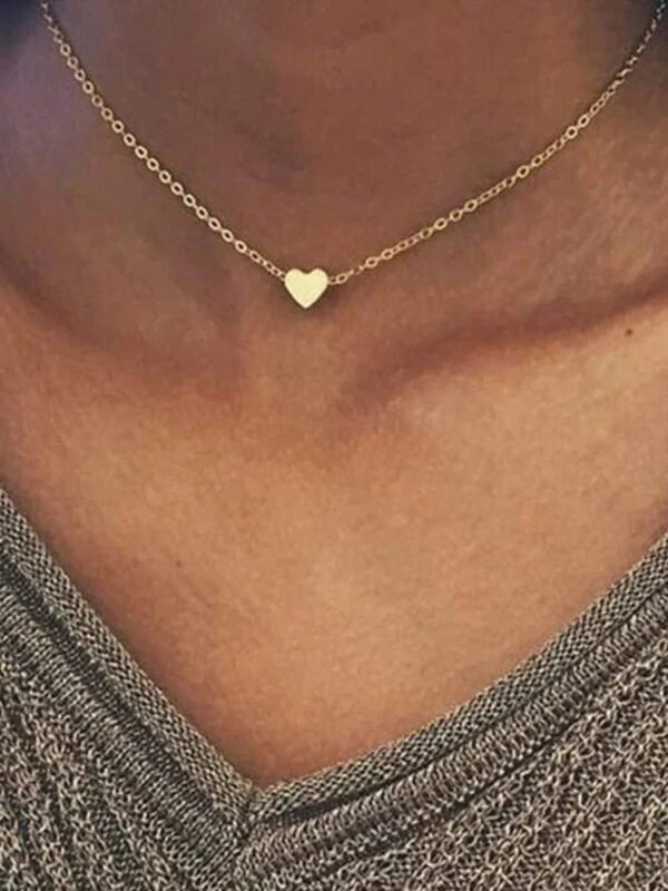 Collier Coeur Ras De Cou