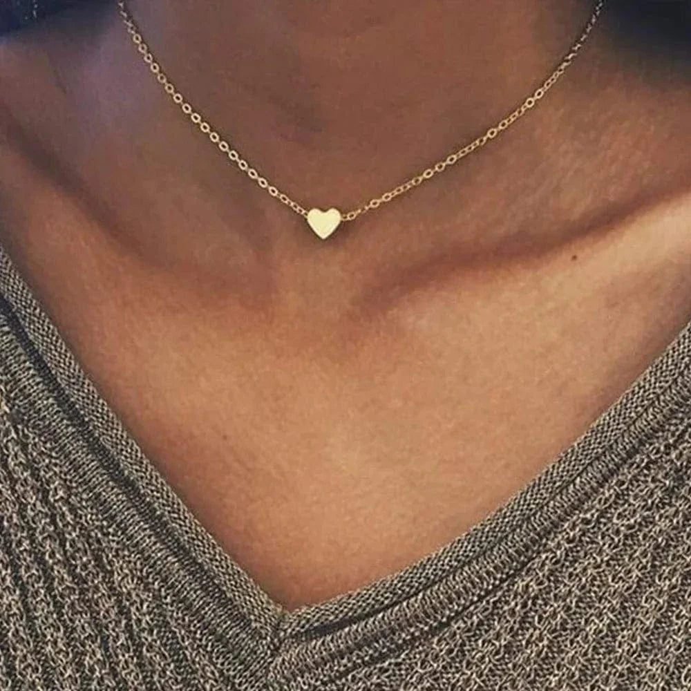 Collier Coeur Ras De Cou