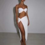 Ensemble 2 Pieces Avec Jupe Longue Fendue 5