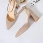 Escarpins Beige A Talon Carre 34