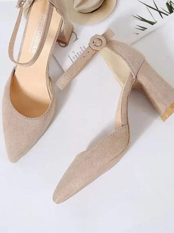 Escarpins Beige A Talon Carre 34