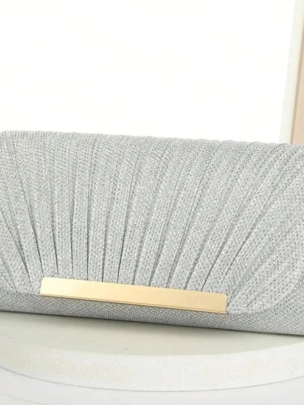 Pochette Argentee A Paillettes