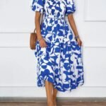 Robe A Motifs Floraux Midi Boheme 8