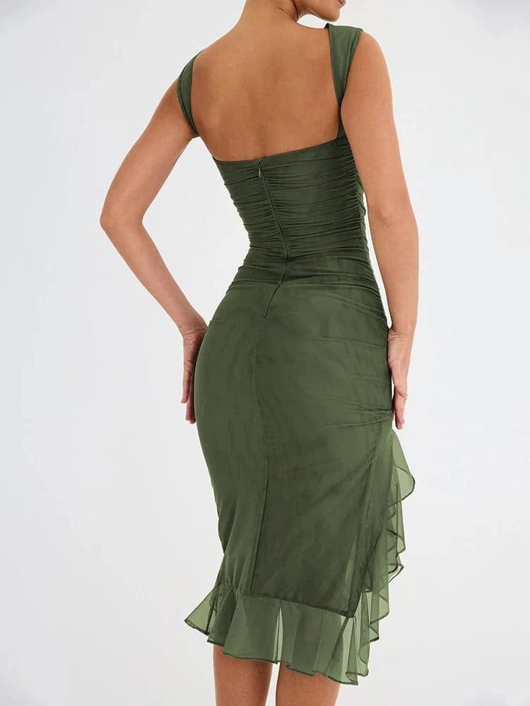 Robe Asymetrique Drappee Elegante 12