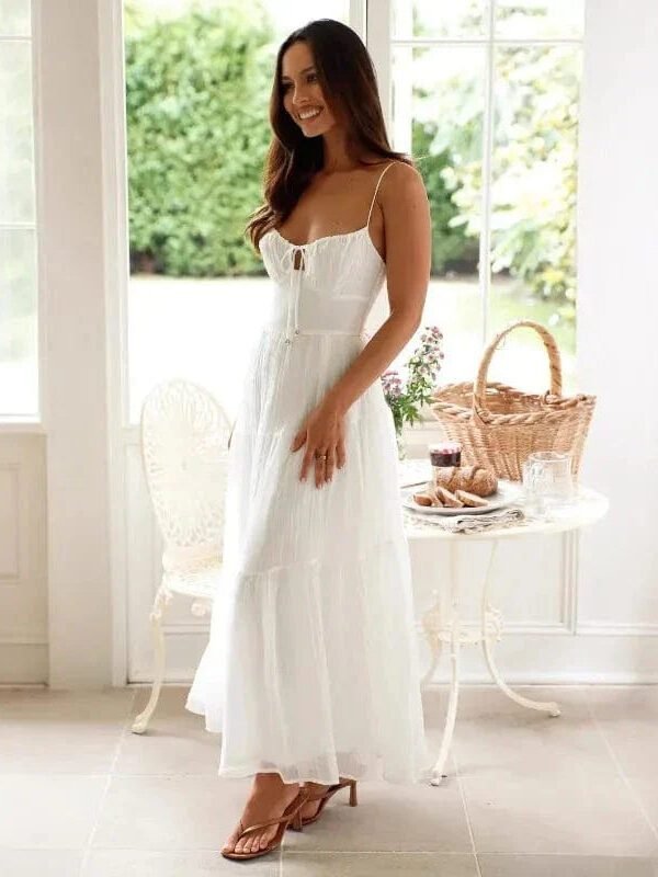 Robe Blanche Fluide Boheme