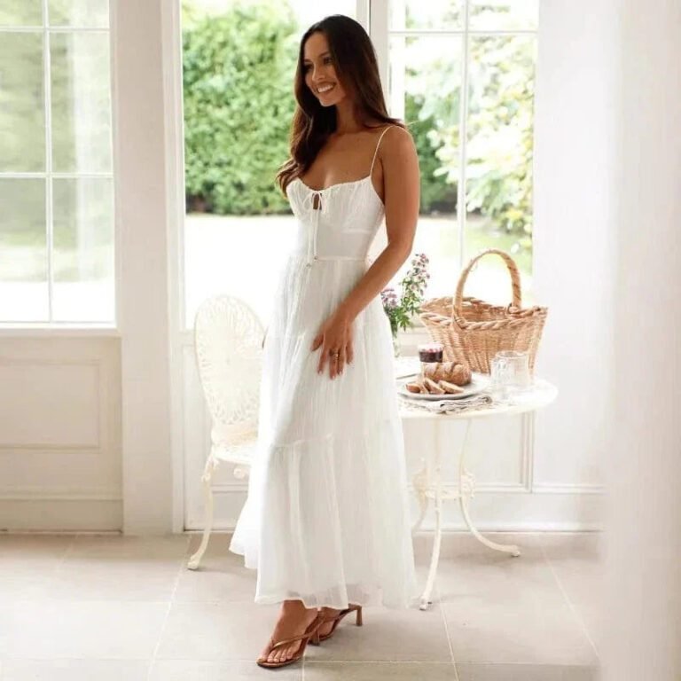 Robe Blanche Fluide Boheme