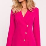 Robe Blazer Mini Chic Manches Longues 14