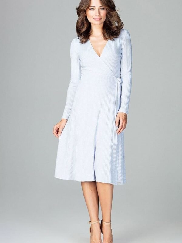 Robe Bleue Grossesse Midi Chic S