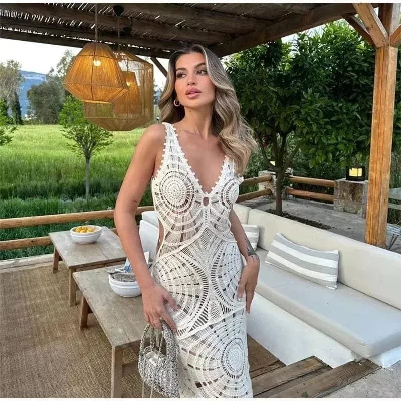 Robe Boheme Blanche Ete 4