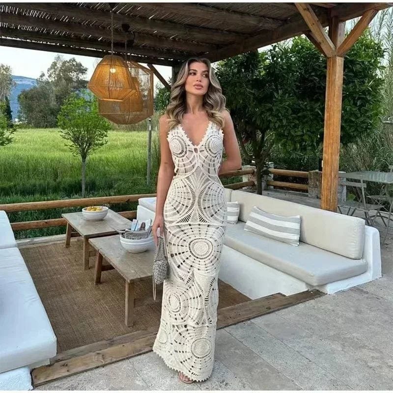 Robe Boheme Blanche Ete