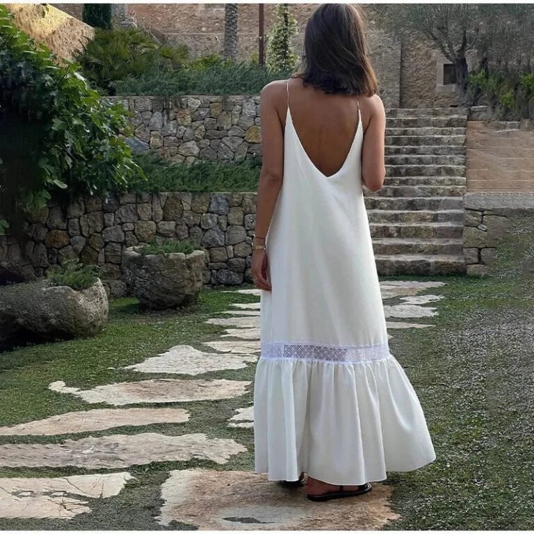 Robe Boheme Dos Nu Fluide Longue