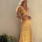 Robe Boheme Ete Fendue Dos Nu