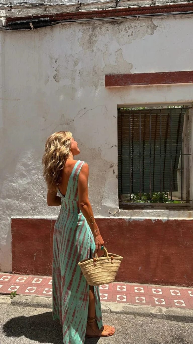Robe Boheme Ete Fendue Dos Nu 2