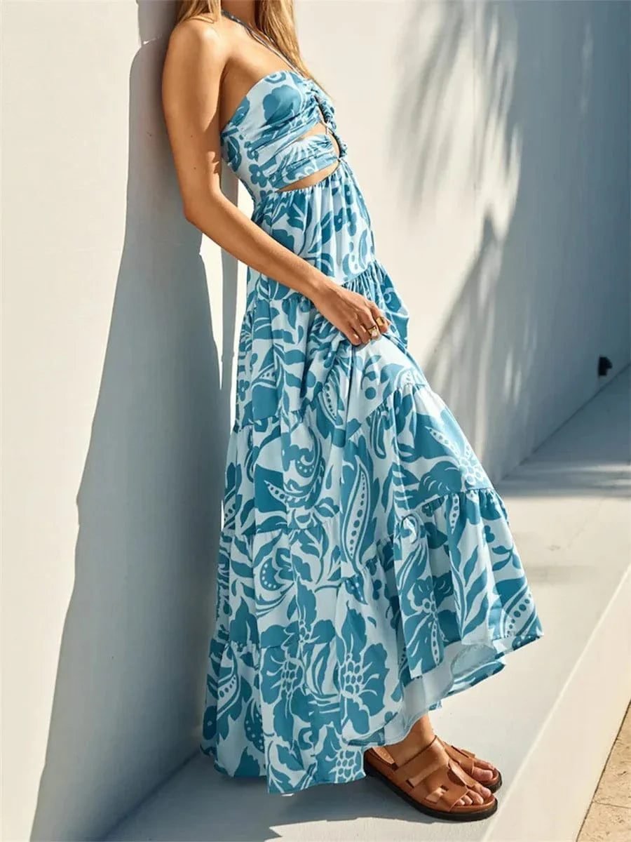 Robe Boheme Longue Fleurie Fluide 3