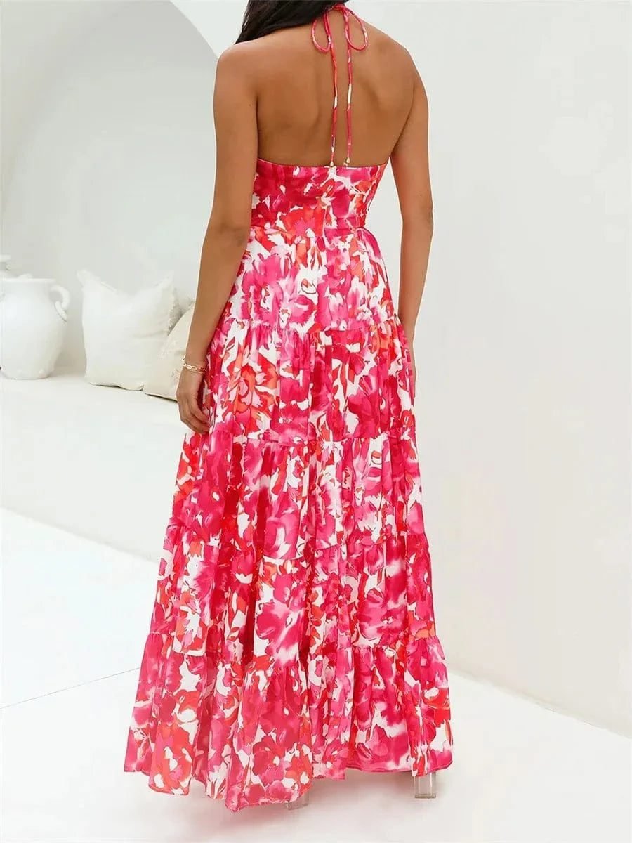 Robe Boheme Longue Fleurie Fluide 4