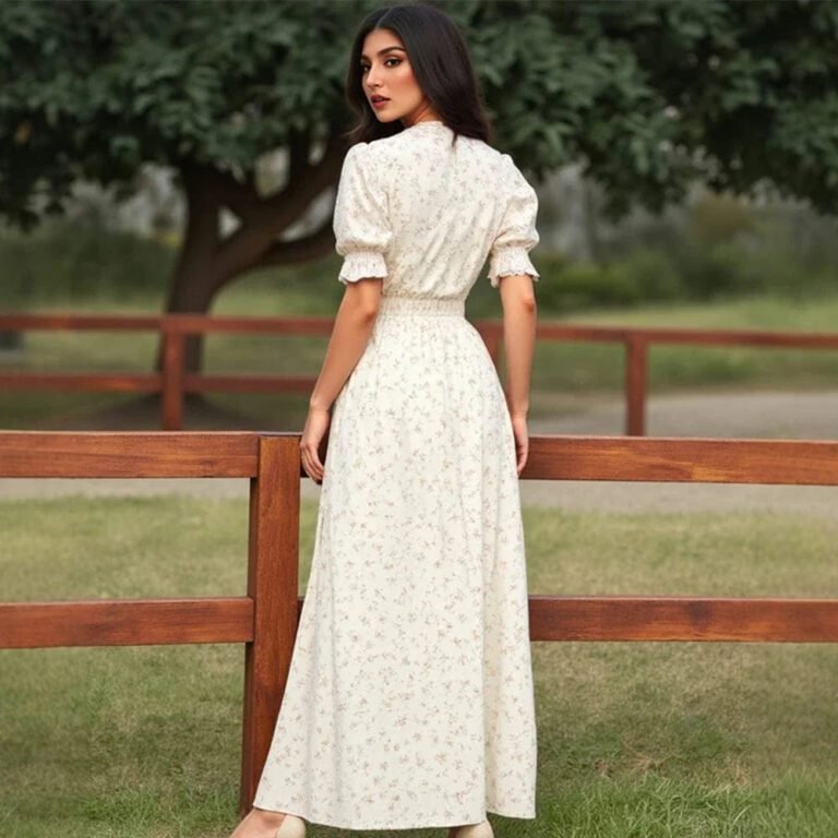 Robe Boheme Longue Florale 3