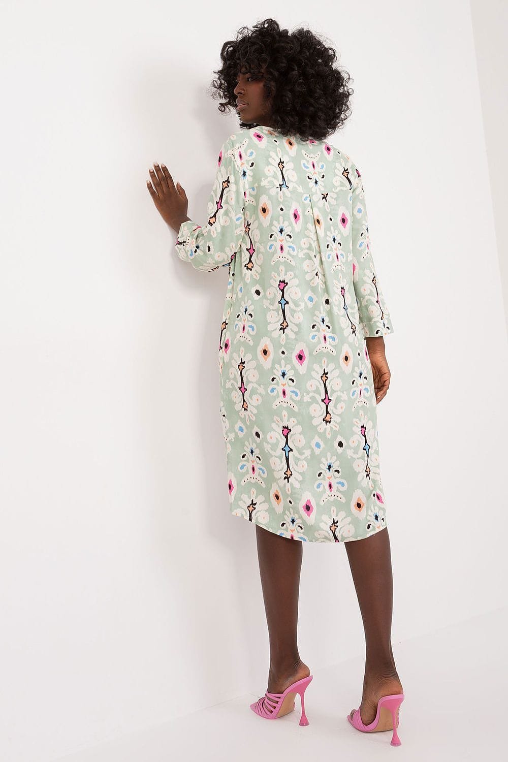 Robe Boheme Verte Midi 2