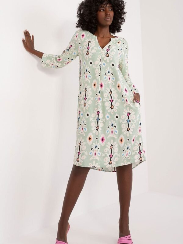 Robe Boheme Verte Midi Vert S