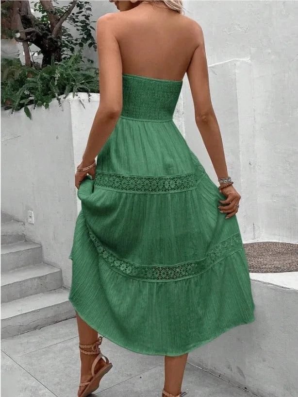 Robe Bustier Boheme Midi Pour Ete 6