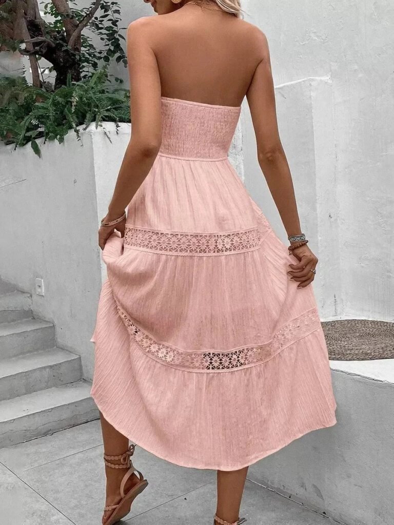 Robe Bustier Boheme Midi Pour Ete