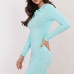 Robe Casual Moulante Manches Longues 12