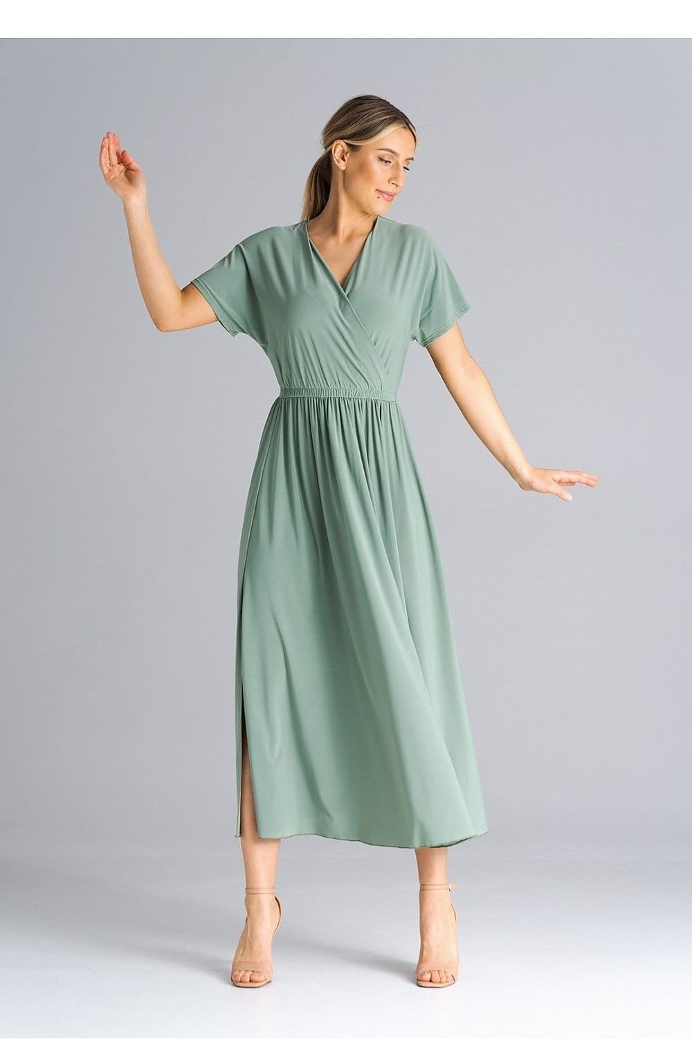 Robe Casual Pour Ete Longue Manches Courtes 22