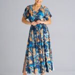 Robe Casual Pour Ete Longue Manches Courtes Multicouleur S M