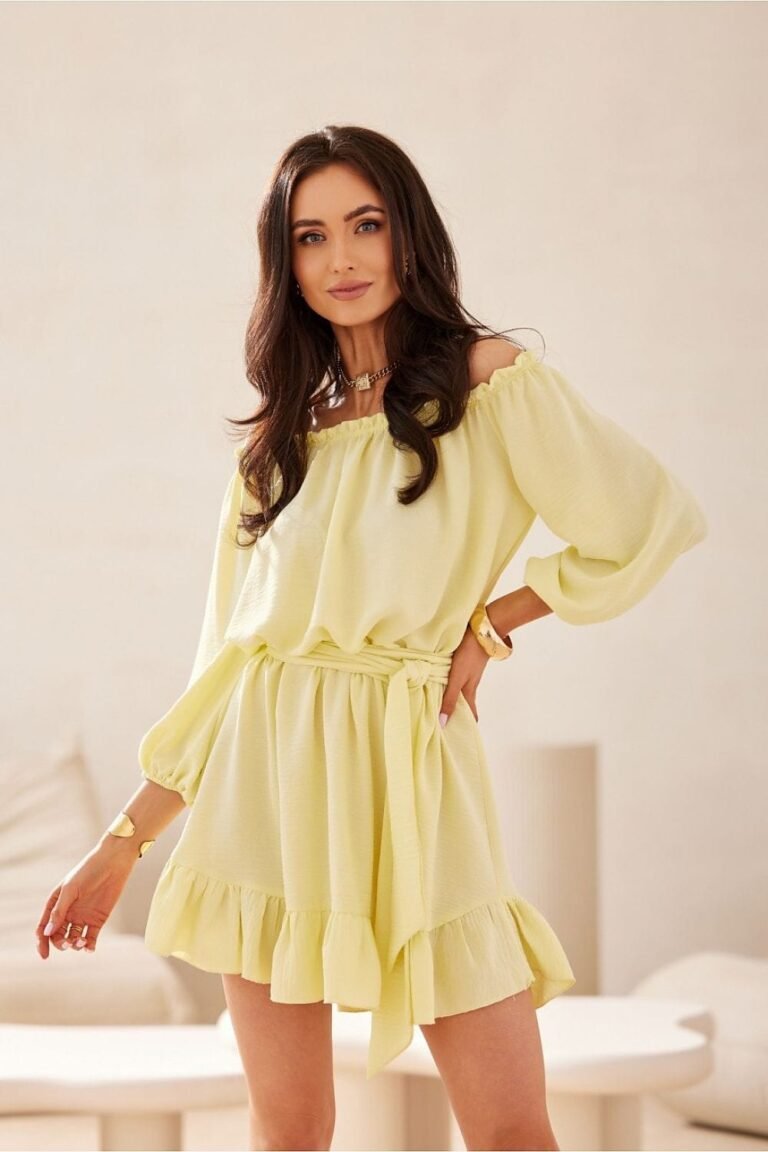 Robe Champetre Courte Epaules Denudees 2