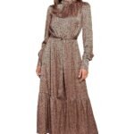 Robe Champetre Marron Longue Manche Longue S