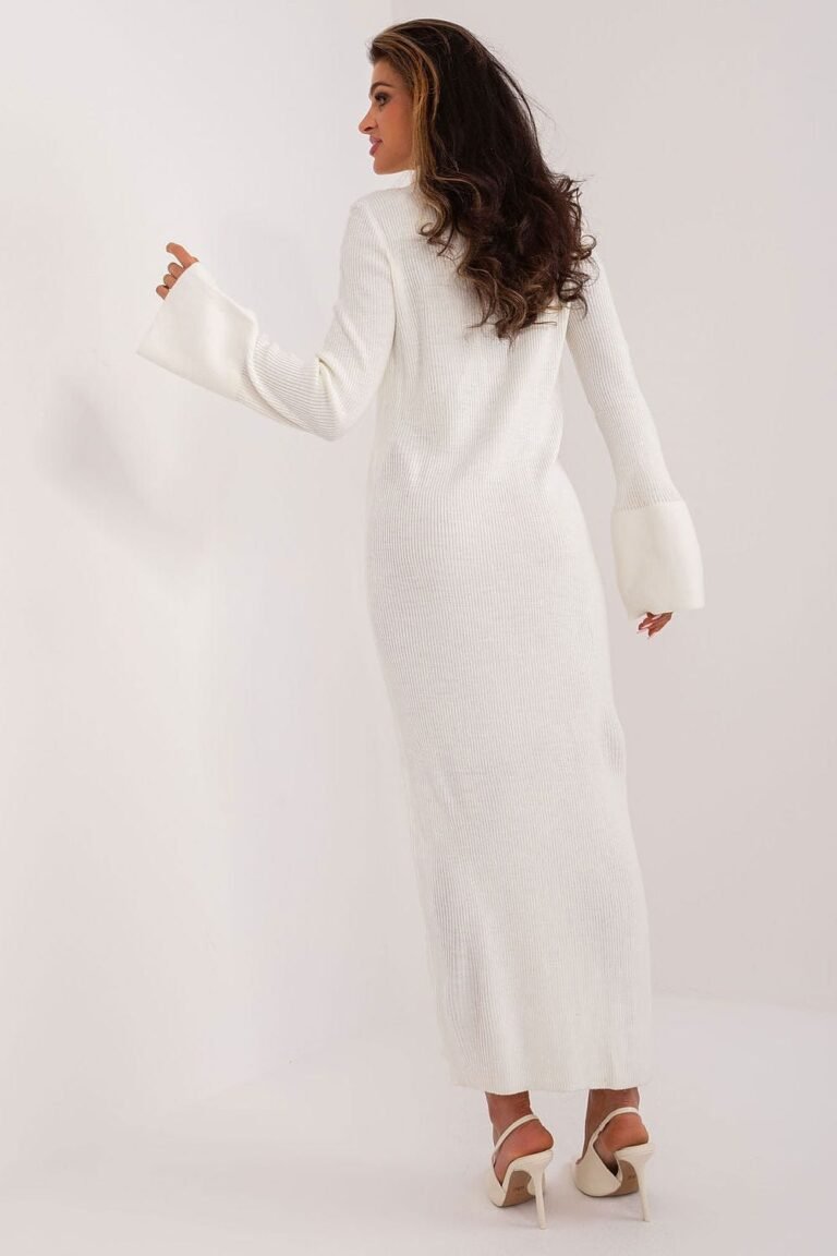 Robe Chemise Blanche Fendue Longue 2