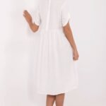 Robe Chemise Blanche Midi Ete Casual