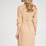 Robe Chemise Bleue Manches Longues 2