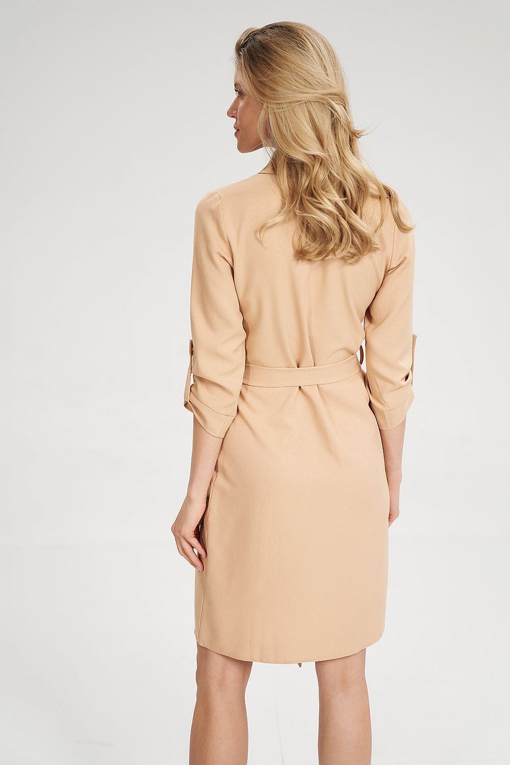 Robe Chemise Bleue Manches Longues 2